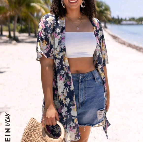 Tops - Cute open kimono